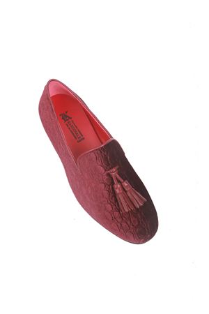 Bordeaux velvet loafers Da Costanzo | VELVET UOMOBORDEAUX